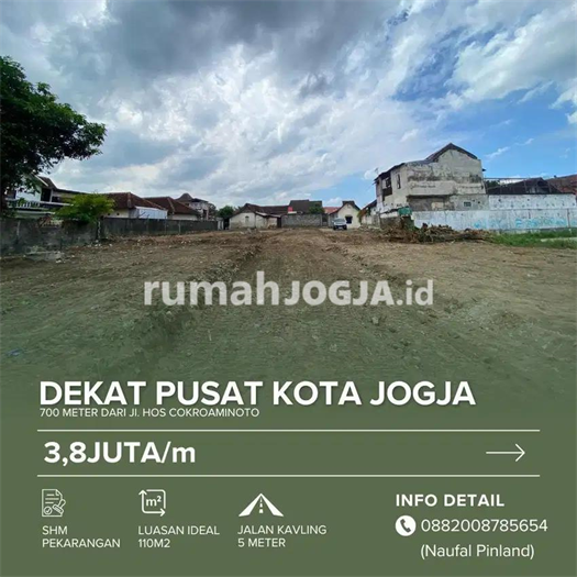 Image Property TANAH KAVLING BARAT PASAR KLITIKAN PAKUNCEN 3,8JUTA PER METER