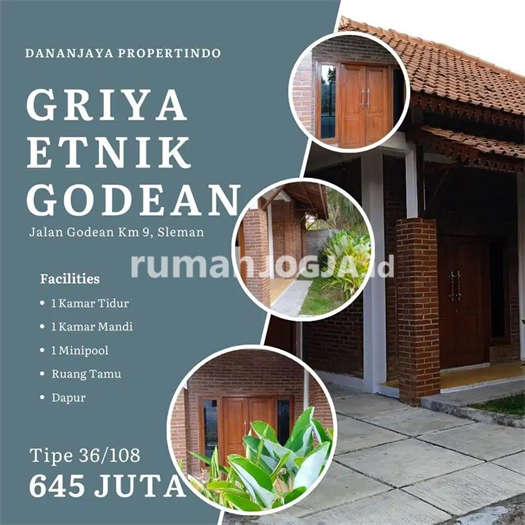 Image Property Griya Etnik Godean: Komplek Rumah onegate sistem mulai dari 600 jutaan