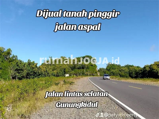 Image Property Tanah dijual pinggir jalan aspal Wonosari