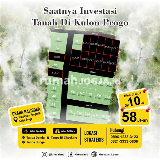 Image Property tanah di kulon progo dekat pemda wates