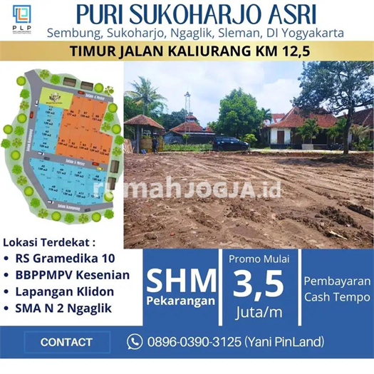 Image Property Tanah Murah Timur Jakal KM 12,5 8 menit Kampus UII Terpadu