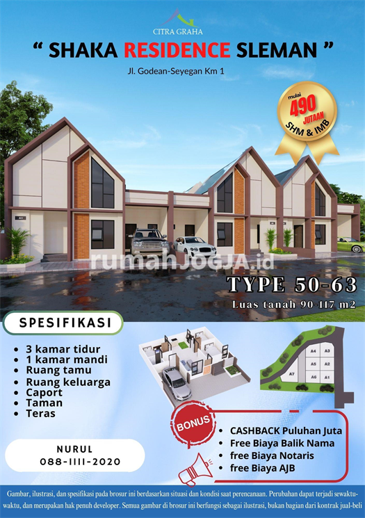 Image Property KPR RUMAH SLEMAN 500JUTA DEKAT PASAR GODEAN