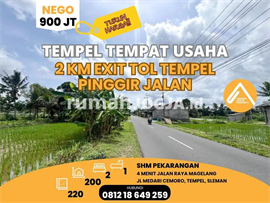 Image Properti Terbaru Rumah Pinggir Jalan Tempel Cocok Untuk Usaha Dekat Pintu Tol Tempel